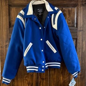 Holloway Blue and White Puffer Jacket